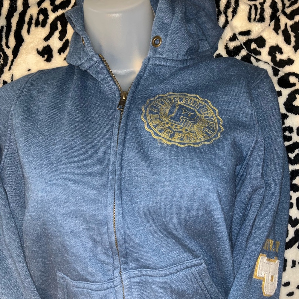 PINK Victoria's Secret Blue Hoodie - Picture 2 of 5
